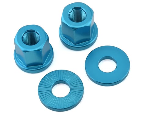 The Shadow Conspiracy Featherweight Alloy Axle Nuts (Blue) (3/8")
